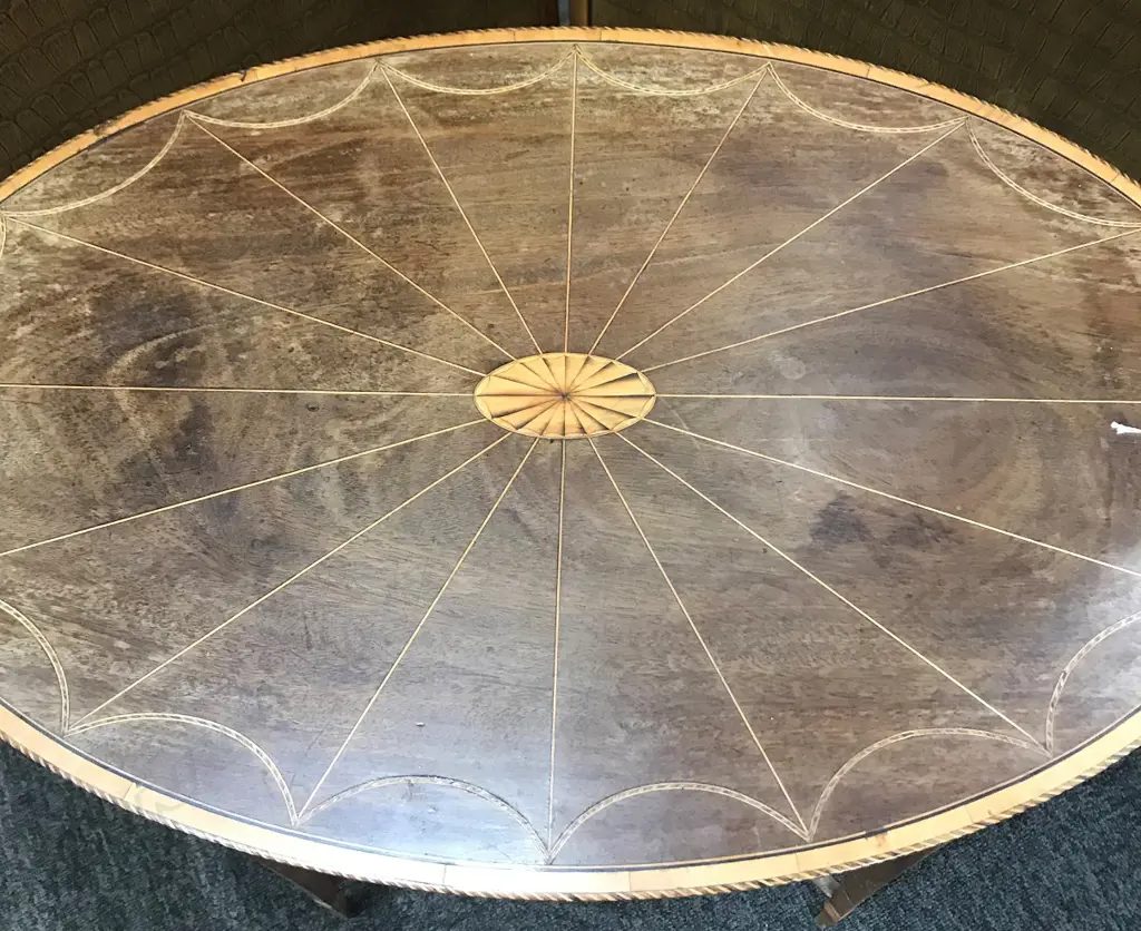 An Edwardian Sheraton Revival side table Image 1++