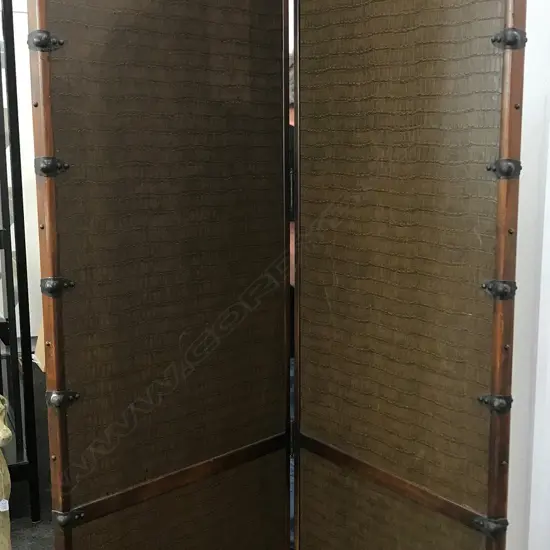 An early 1900s two panel screen