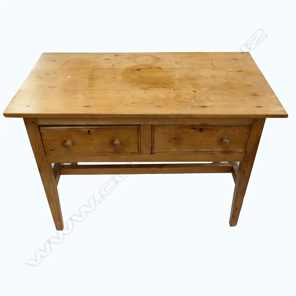 A Victorian country pine work table Image 1++