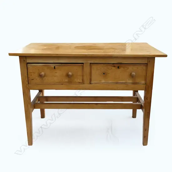 A Victorian country pine work table