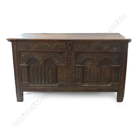 A George II/George III oak coffer
