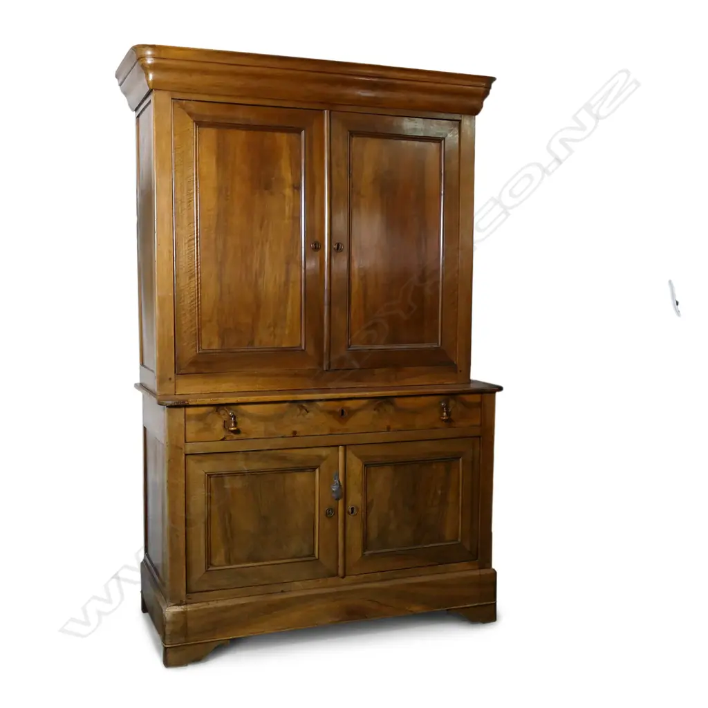 A 19thC European fruitwood cabinet Image 1++