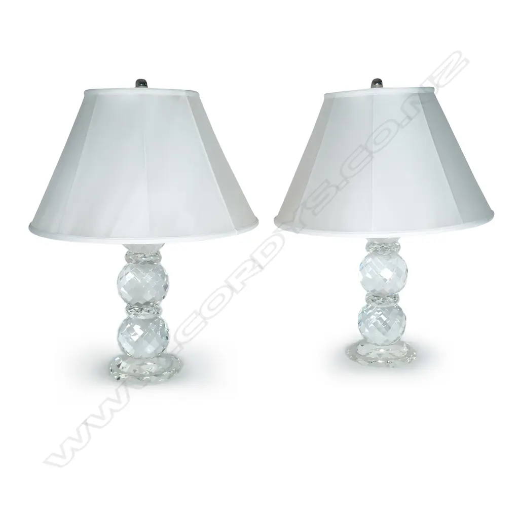 A pair of Ralph Lauren 'Daniela' crystal table lamps Image 1++
