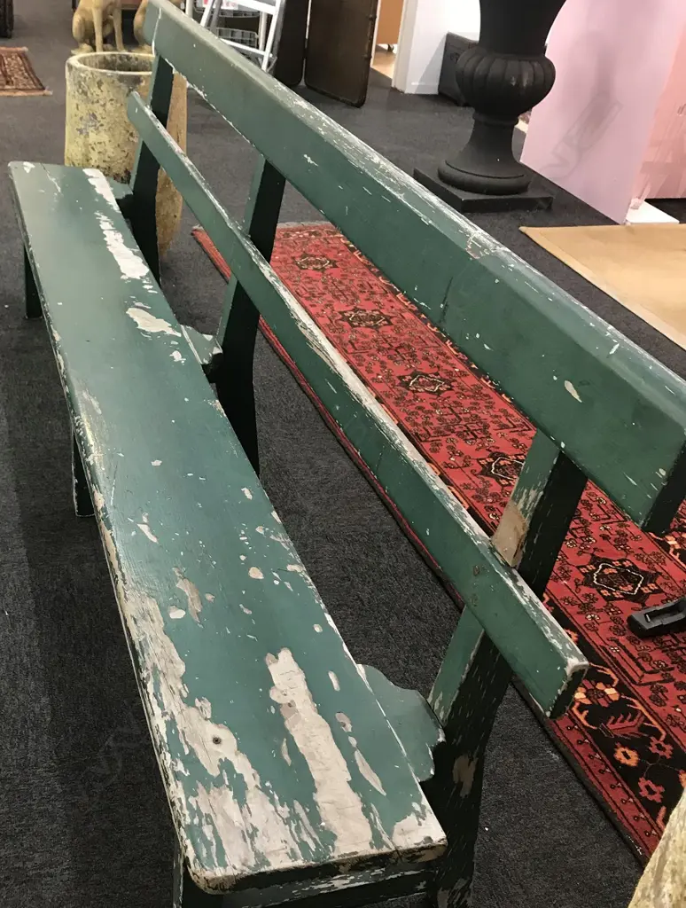 A vintage wooden park/garden bench Image 1++