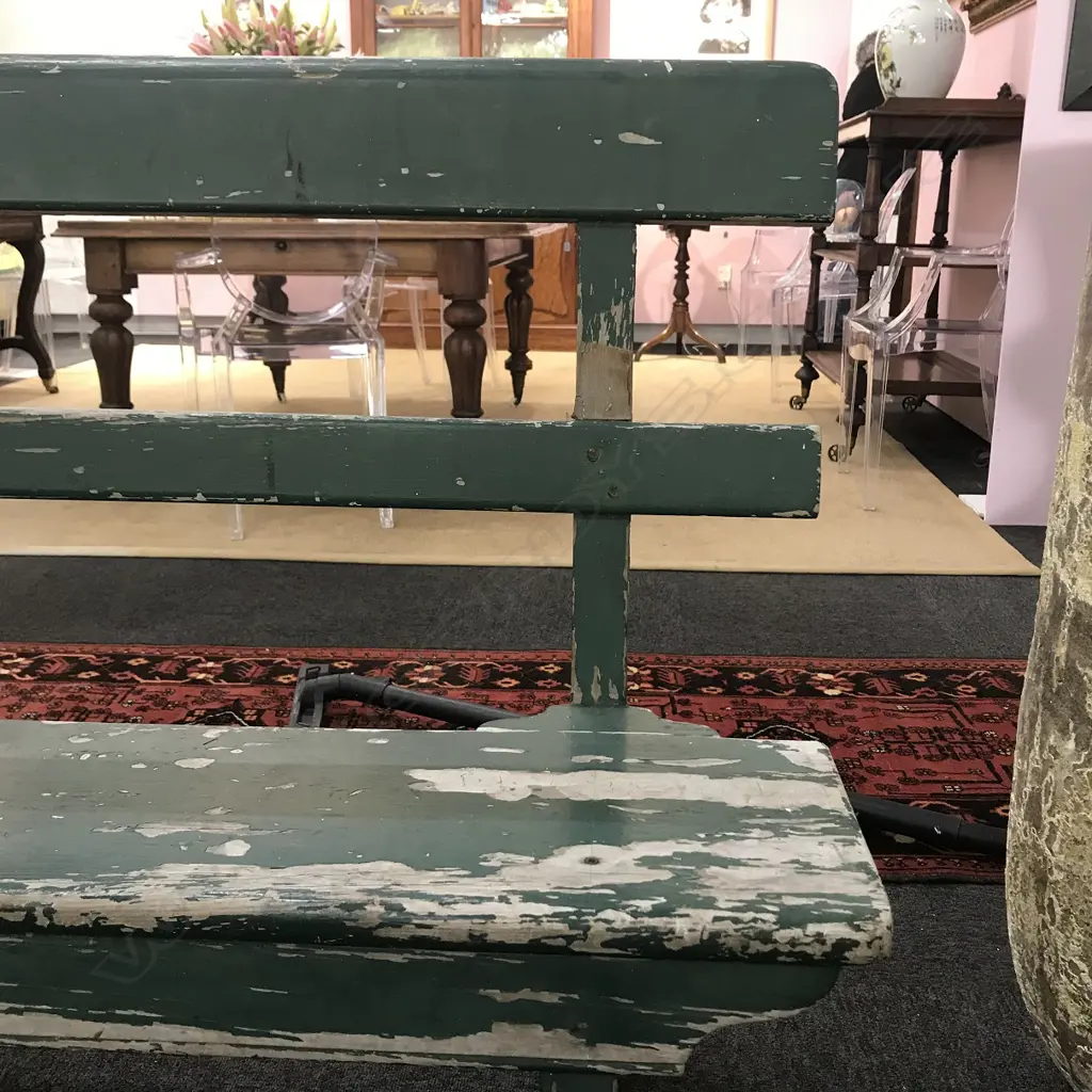 A vintage wooden park/garden bench Image 1++