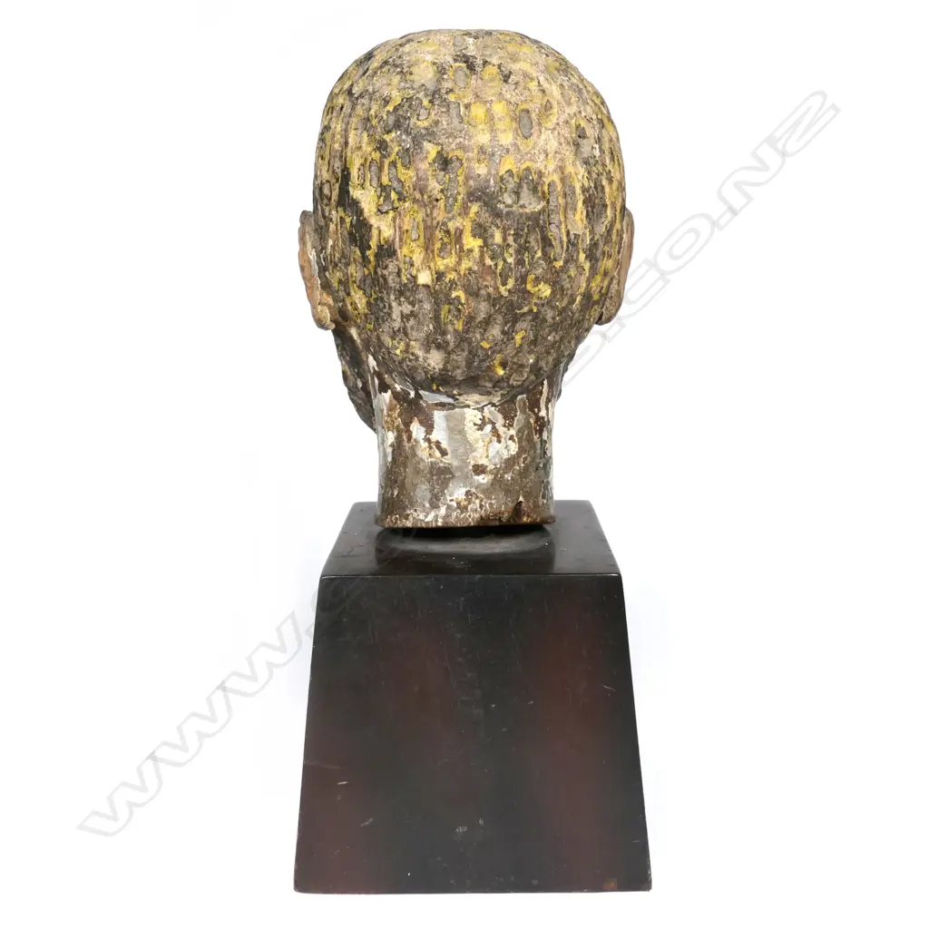 A Filipino Christian carved wood bust of a saint Image 1++