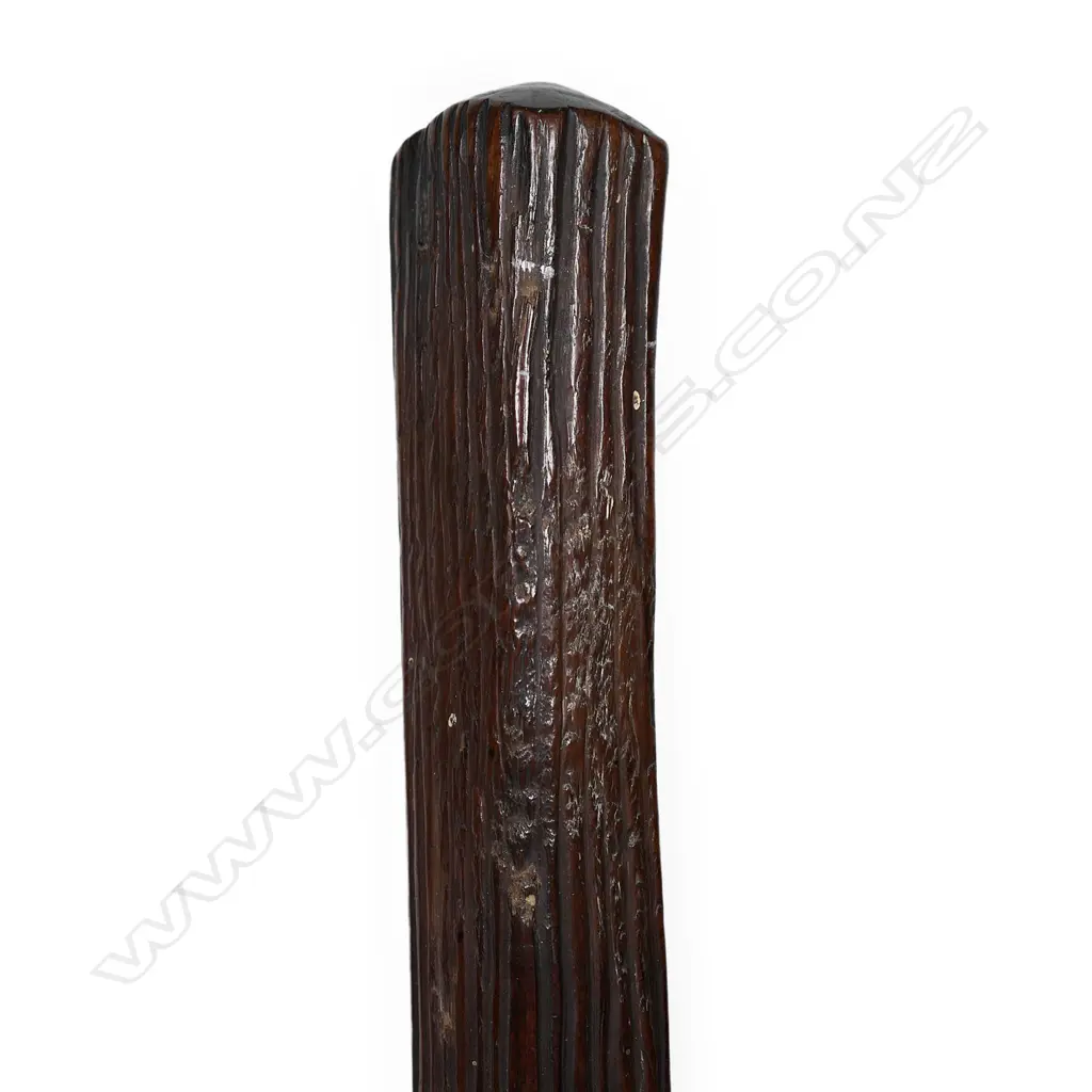 A good 19thC Fijian hardwood tapa beater Image 1++