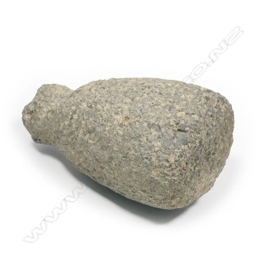A Maori pre-European māhē (stone sinker) Image 1++