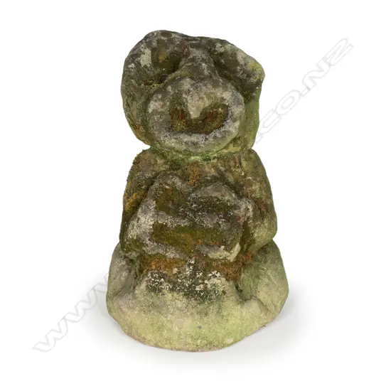 An uncommon old carved stone Maori kumara god (Rongo)