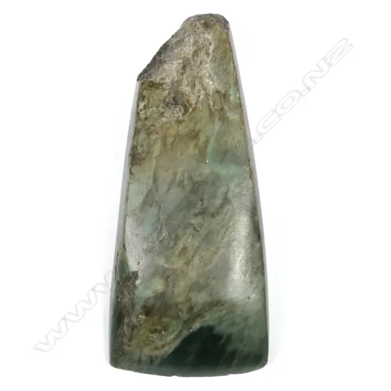 A pre-European Maori pounamu toki (adze)