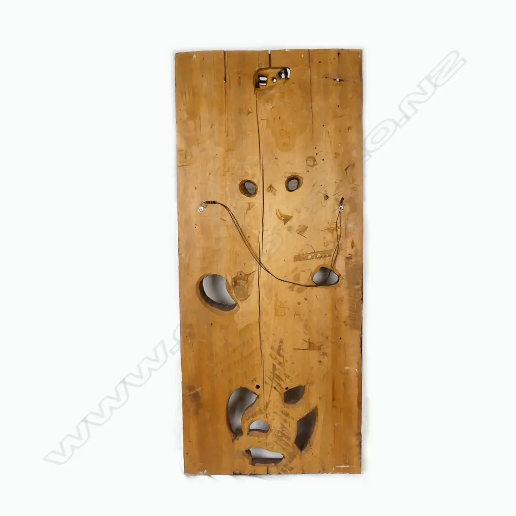 A Maori carved kauri poupou panel Image 1++