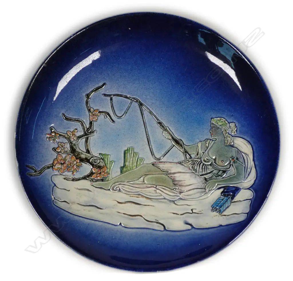 A NZ Aquila Pottery large plaque Image 1++