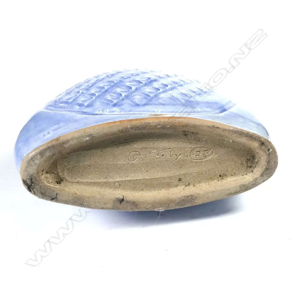 Toby Stafford blue glazed vase Image 1++