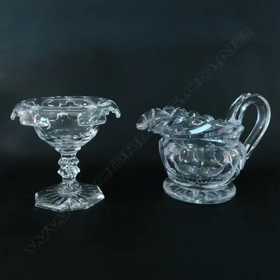 Two Regency glass items