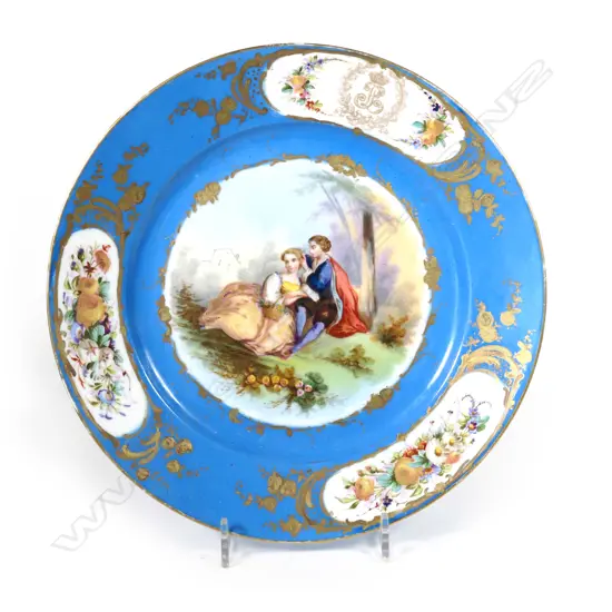 A 19thC Serves porcelain cabinet plate
