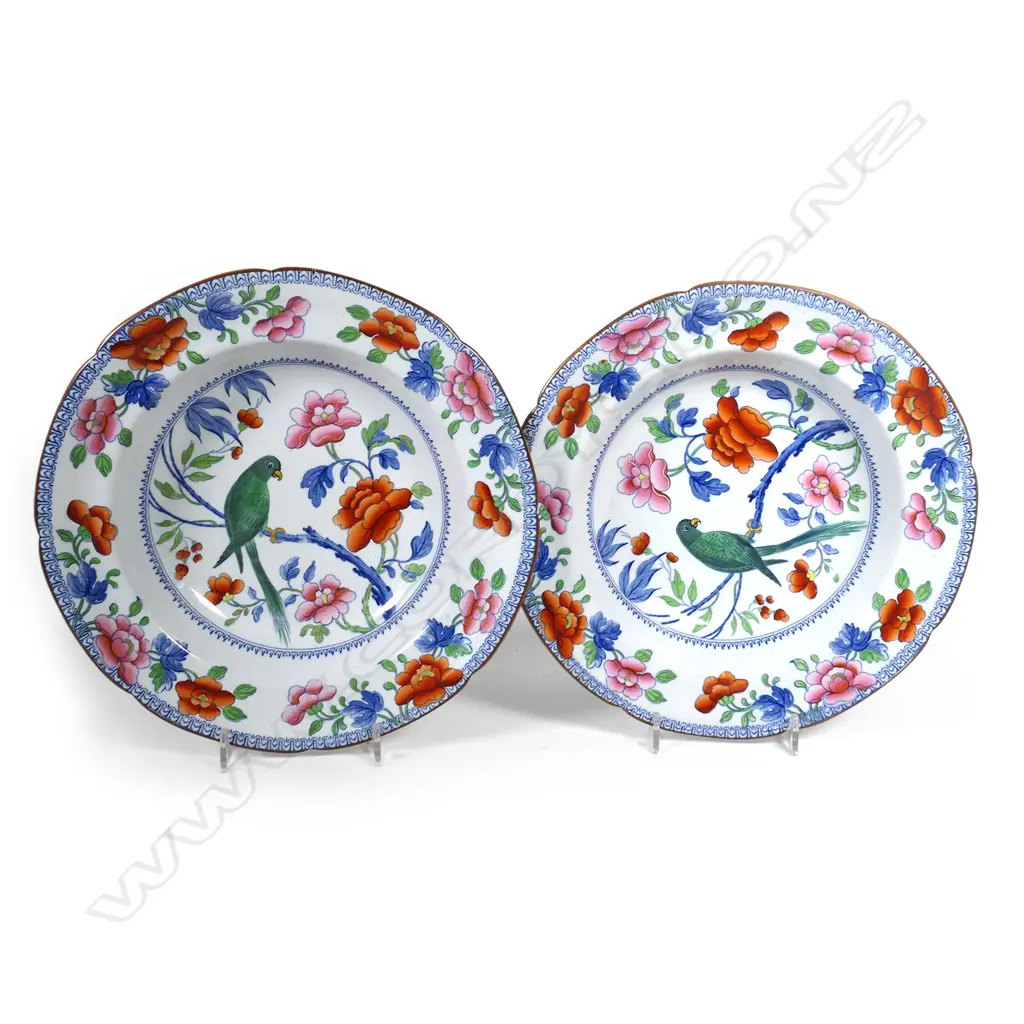 A pair of Victorian ironstone bowls Image 1++