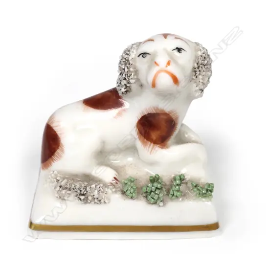 A 19thC small Staffordshire spaniel