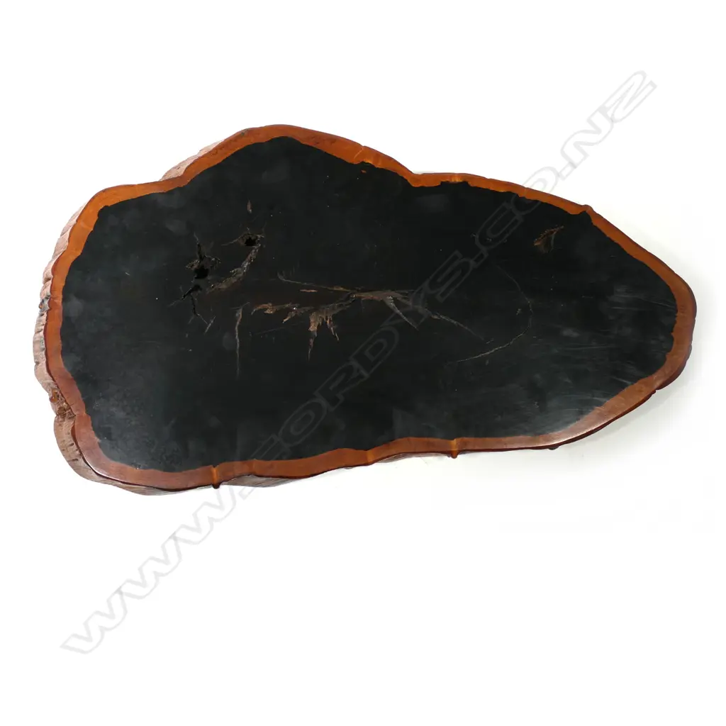 An old oriental ebony slab stand Image 1++