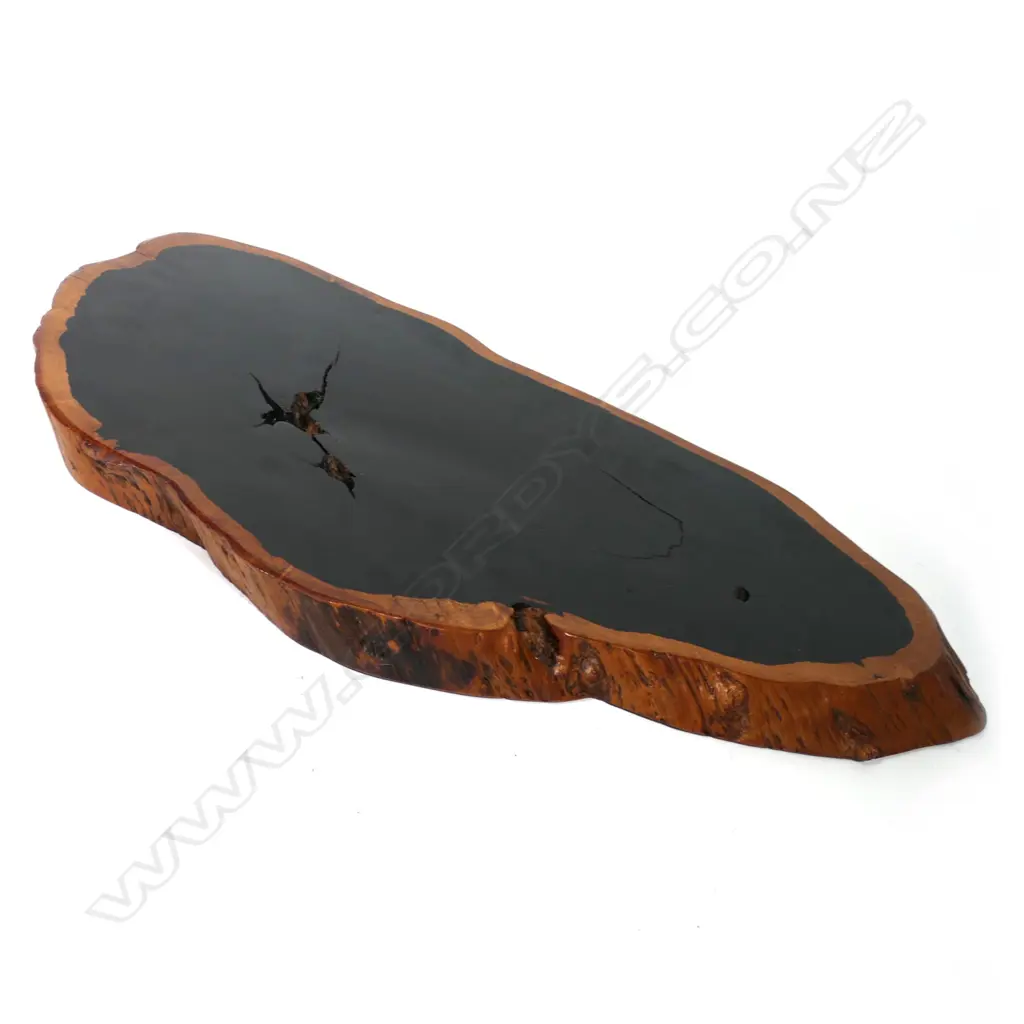 An old oriental ebony slab stand Image 1++