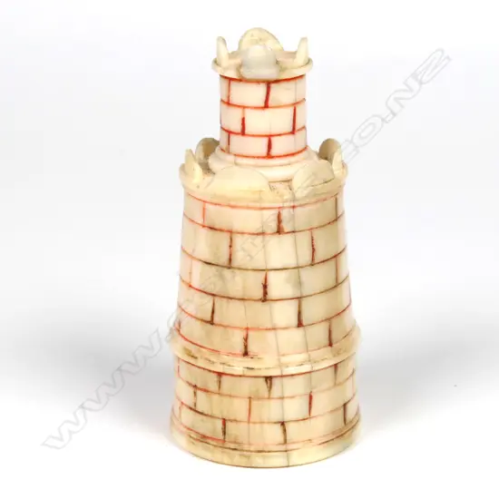 A 19thC ivory snuff bottle