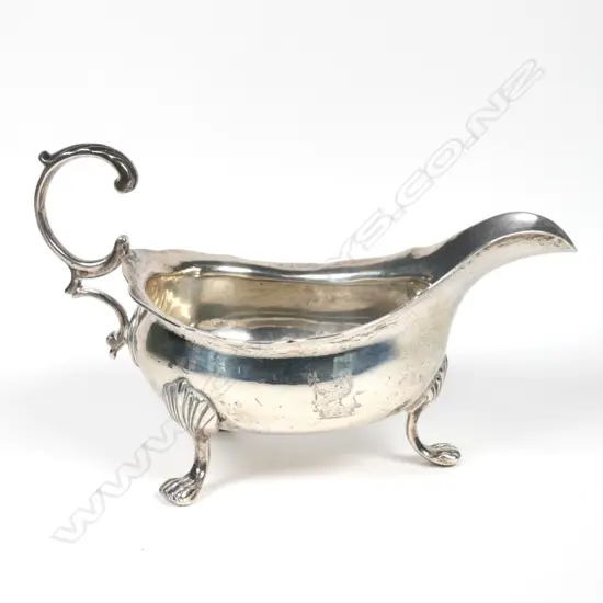 A William IV silver sauce boat