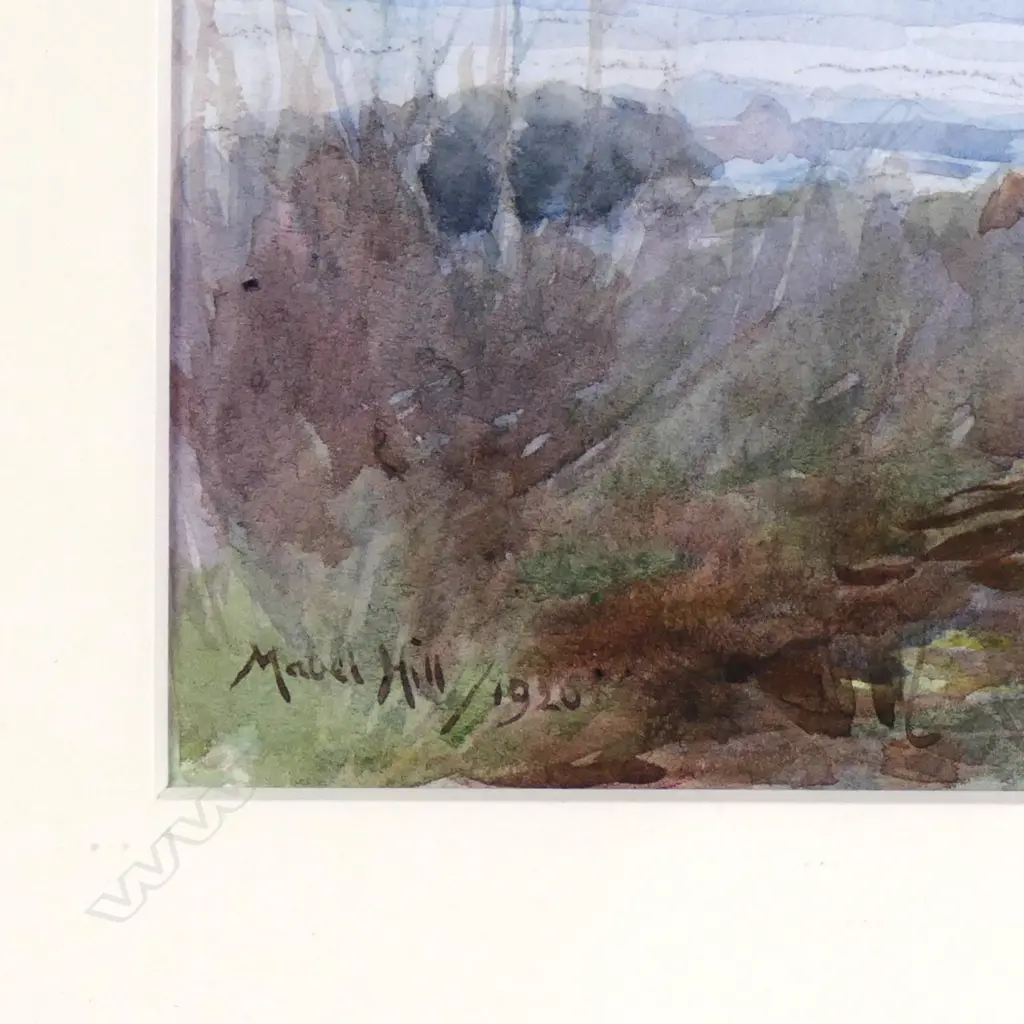 Mabel Hill (NZ/UK 1872-1956) Road Through a Landscape Image 1++