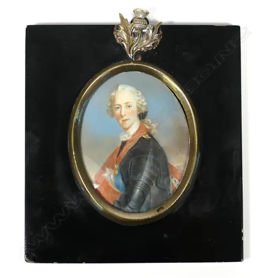 A French school miniature portrait of Le Dauphin Louis-Auguste de France