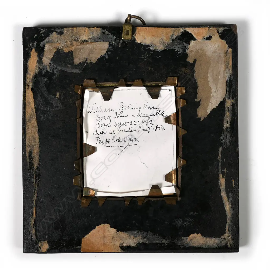 An early 19thC portrait miniature of William Perkins Penny Image 1++