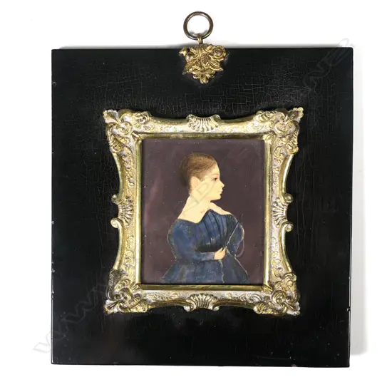 An early 19thC portrait miniature of William Perkins Penny