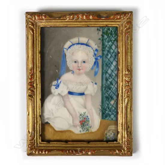 A Victorian miniature of a young girl