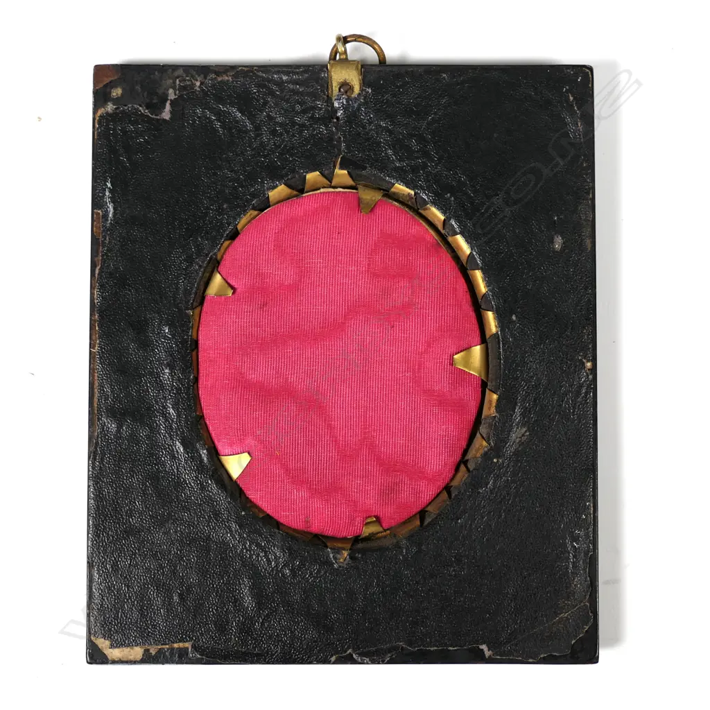 An 19thC portrait miniature painted on ivory Image 1++