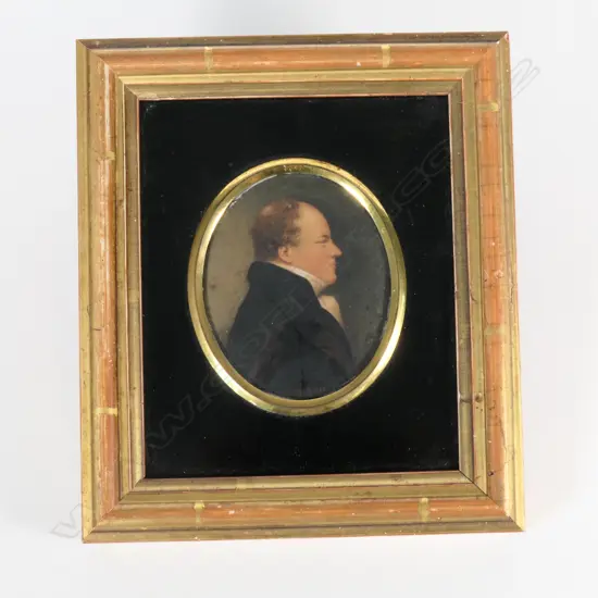 A Victorian portrait miniature of a gentleman