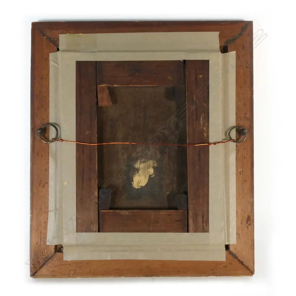 18thC European miniature oil on canvas Image 1++