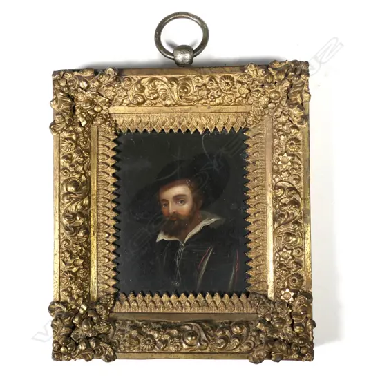 A portrait miniature in oils on board