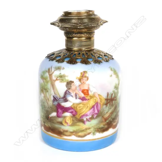 A French porcelain parfum bottle
