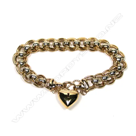 A 9ct gold bracelet