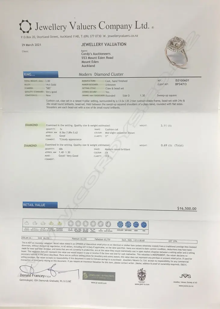 A 14ct rose gold and diamond double halo ring Image 1++