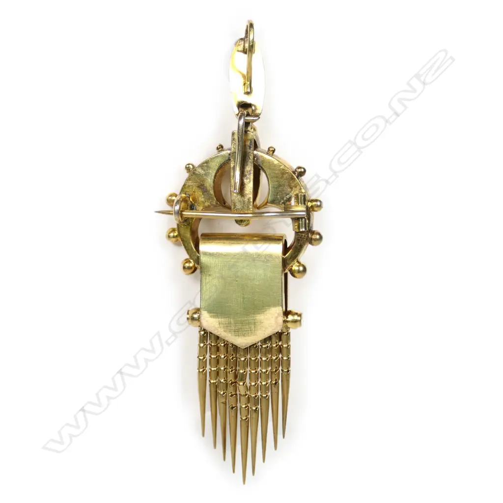 A Victorian 15ct gold pendant/brooch Image 1++