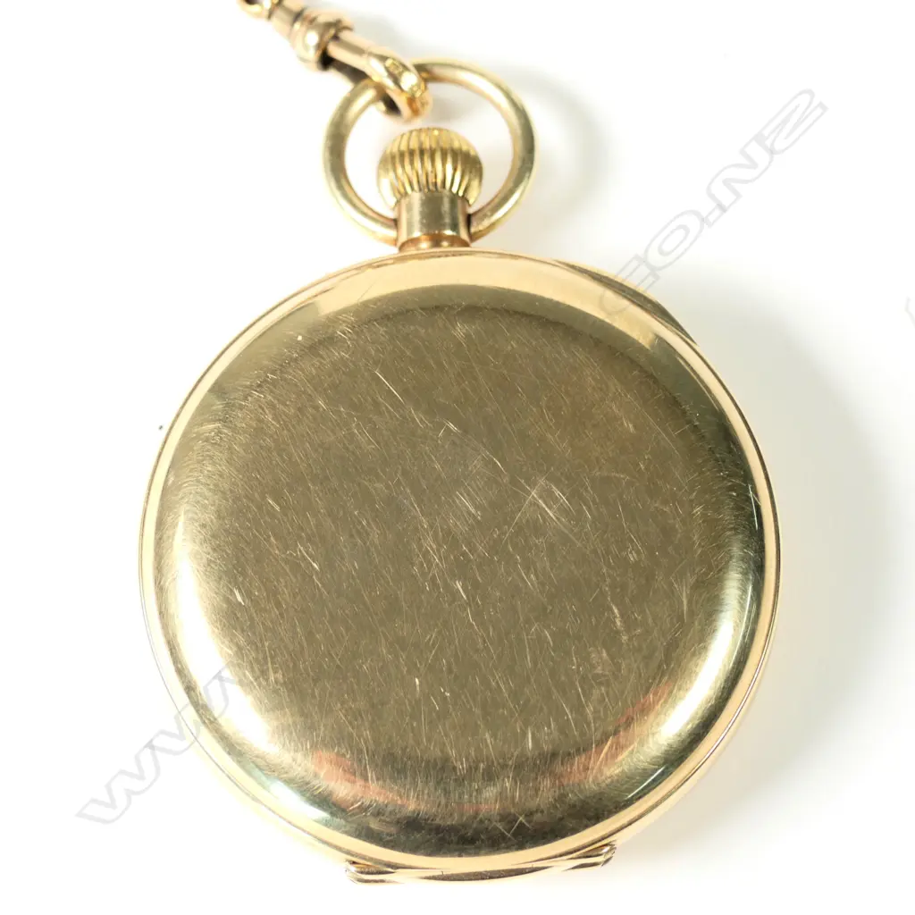 A 19thC 9ct gold half hunter pocket watch by J.W. (James William) Benson Image 1++