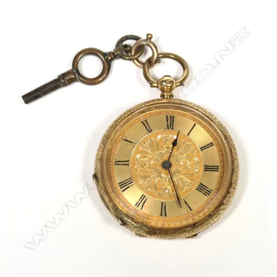 An 18ct gold pocket watch