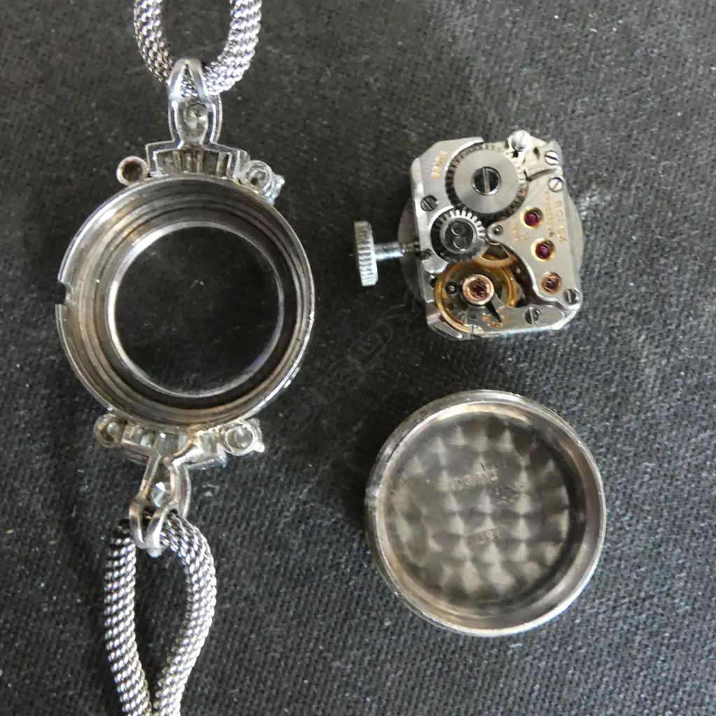 A lady's1950's white gold and diamond Rolex wristwatch Image 1++
