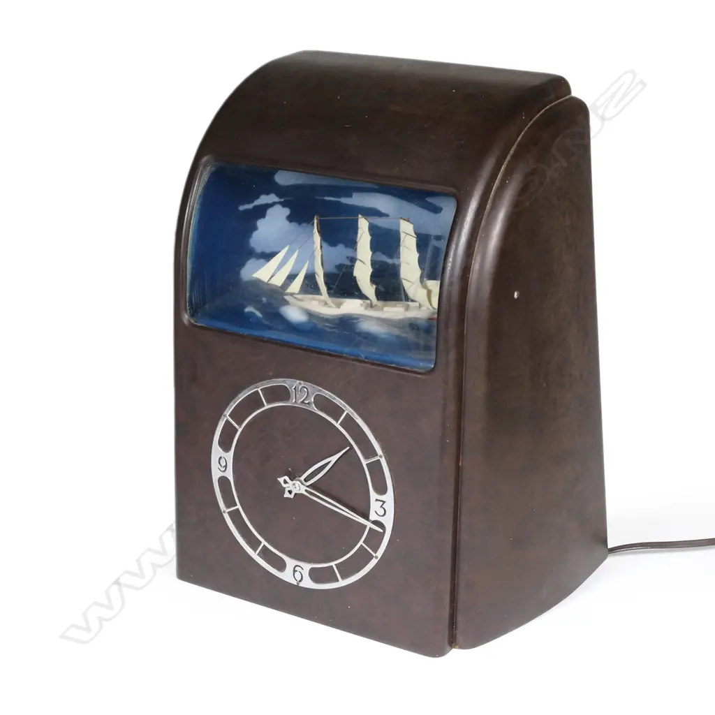 A Vitascope dioramic electric clock Image 1++