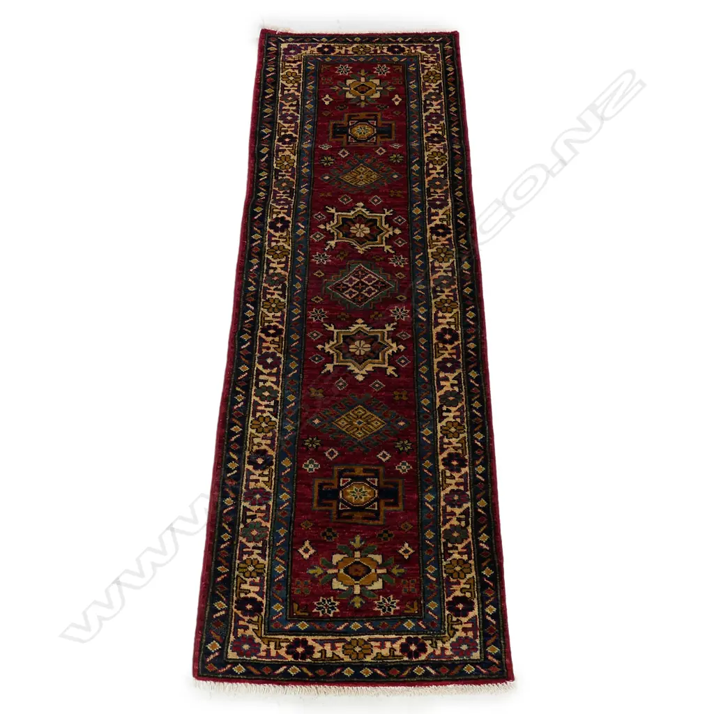 A hand knotted Kazak small runner Image 1++