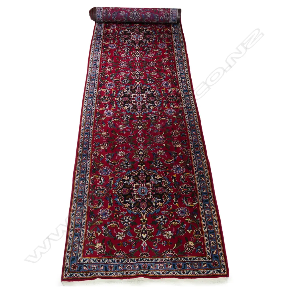 A long Persian Kashan runner Image 1++