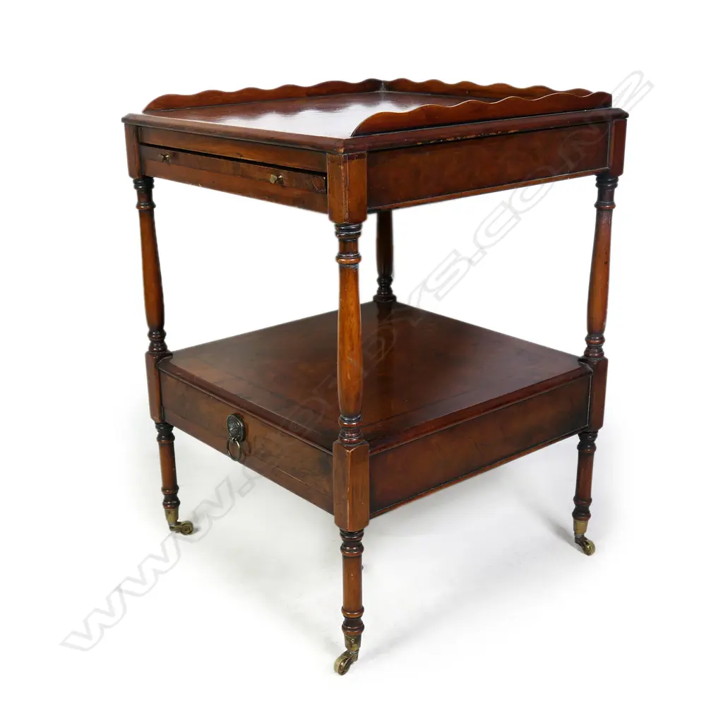 A burr walnut side table Image 1++