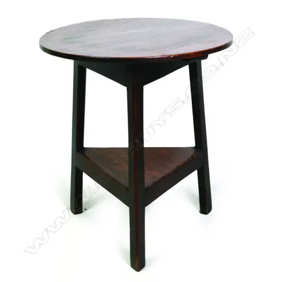 A Victorian oak cricket table