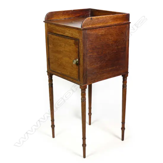 A Regency oak nightstand