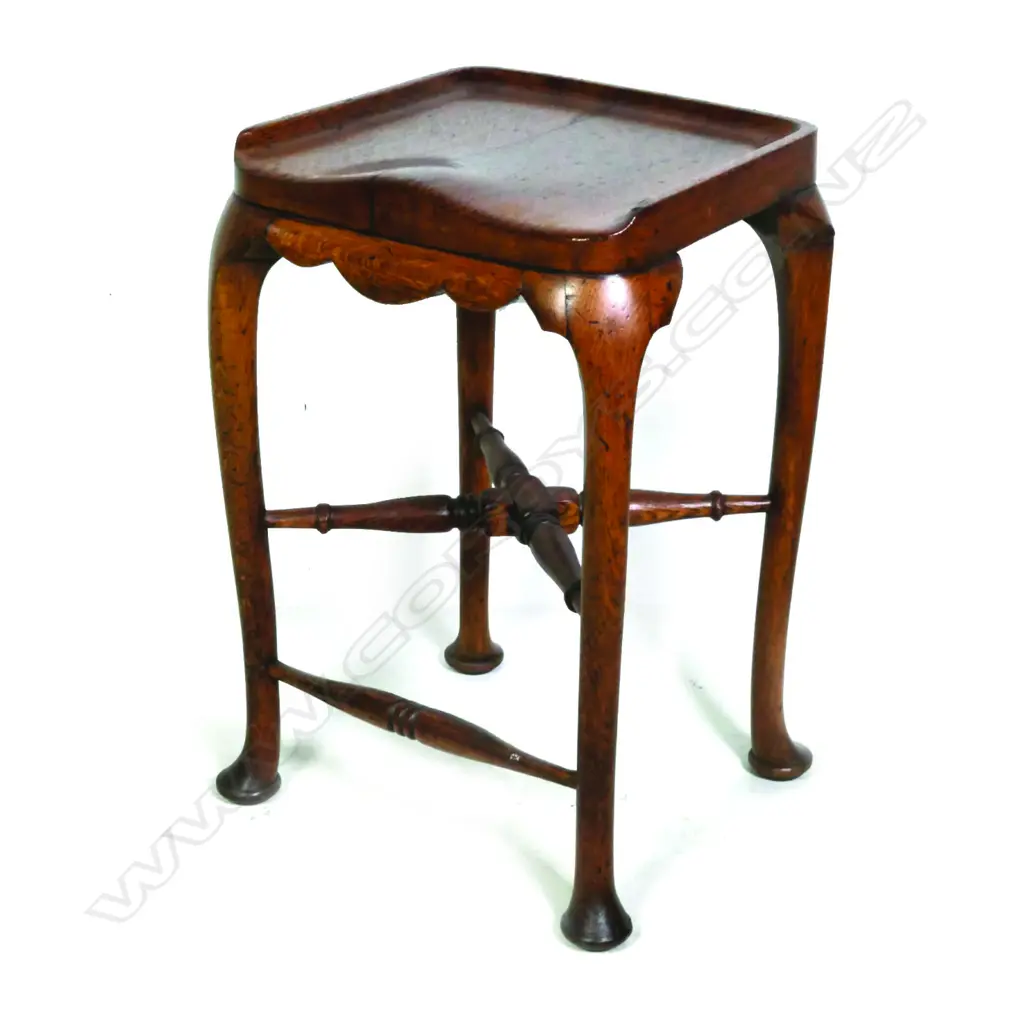 An unusual Victorian oak stool Image 1++