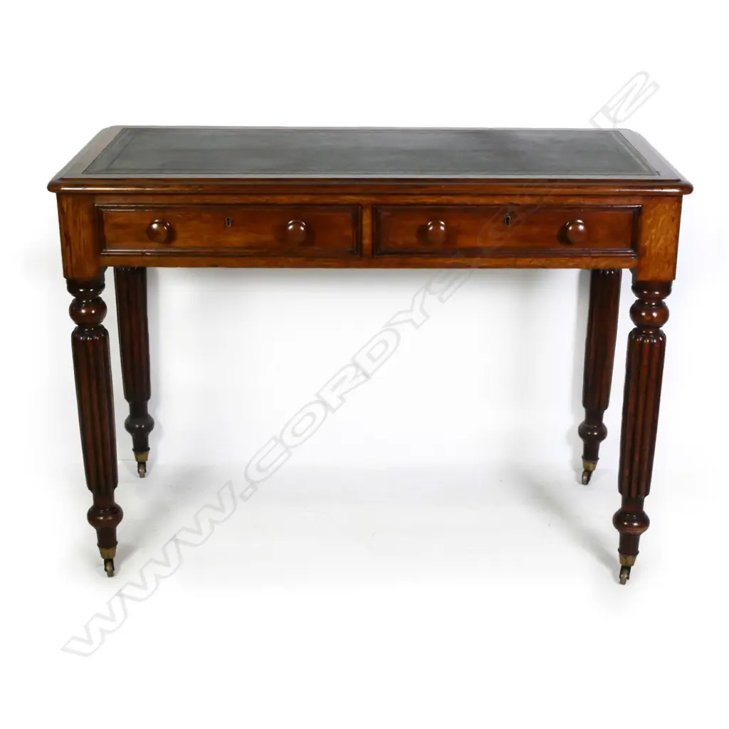 A Victorian oak desk Image 1++