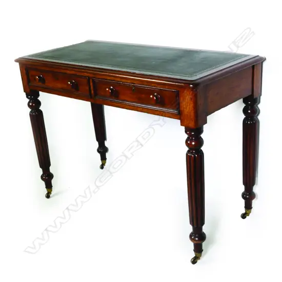 A Victorian oak desk